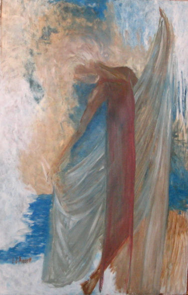 blue woman